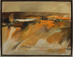 Modernist Sunset River Landscape by Paul Zimmerman