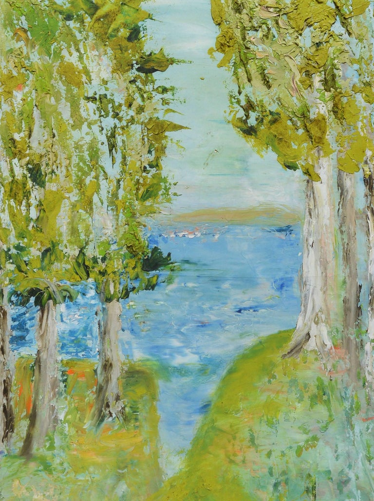 Verna Hull Modernist California Coastal View by Verna Hull at 1stDibs