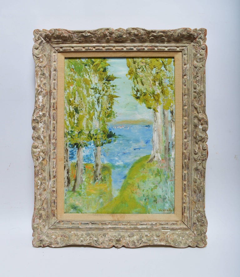 Verna Hull Modernist California Coastal View by Verna Hull at 1stDibs