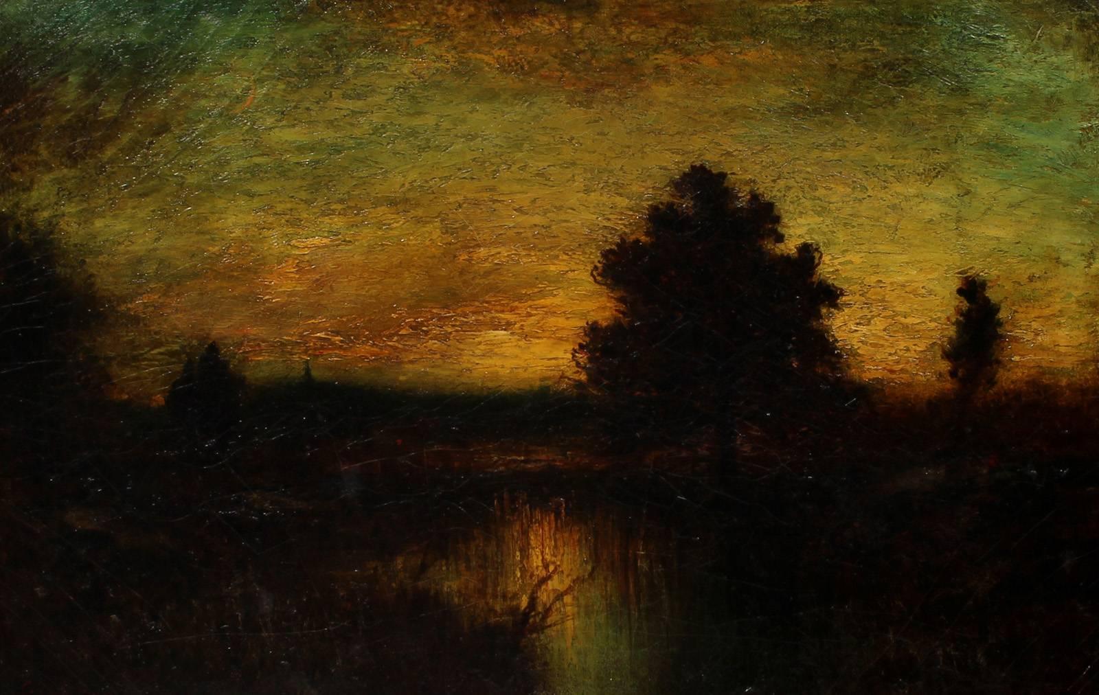 Tonalist Sunset - Painting by George Henry Bogert
