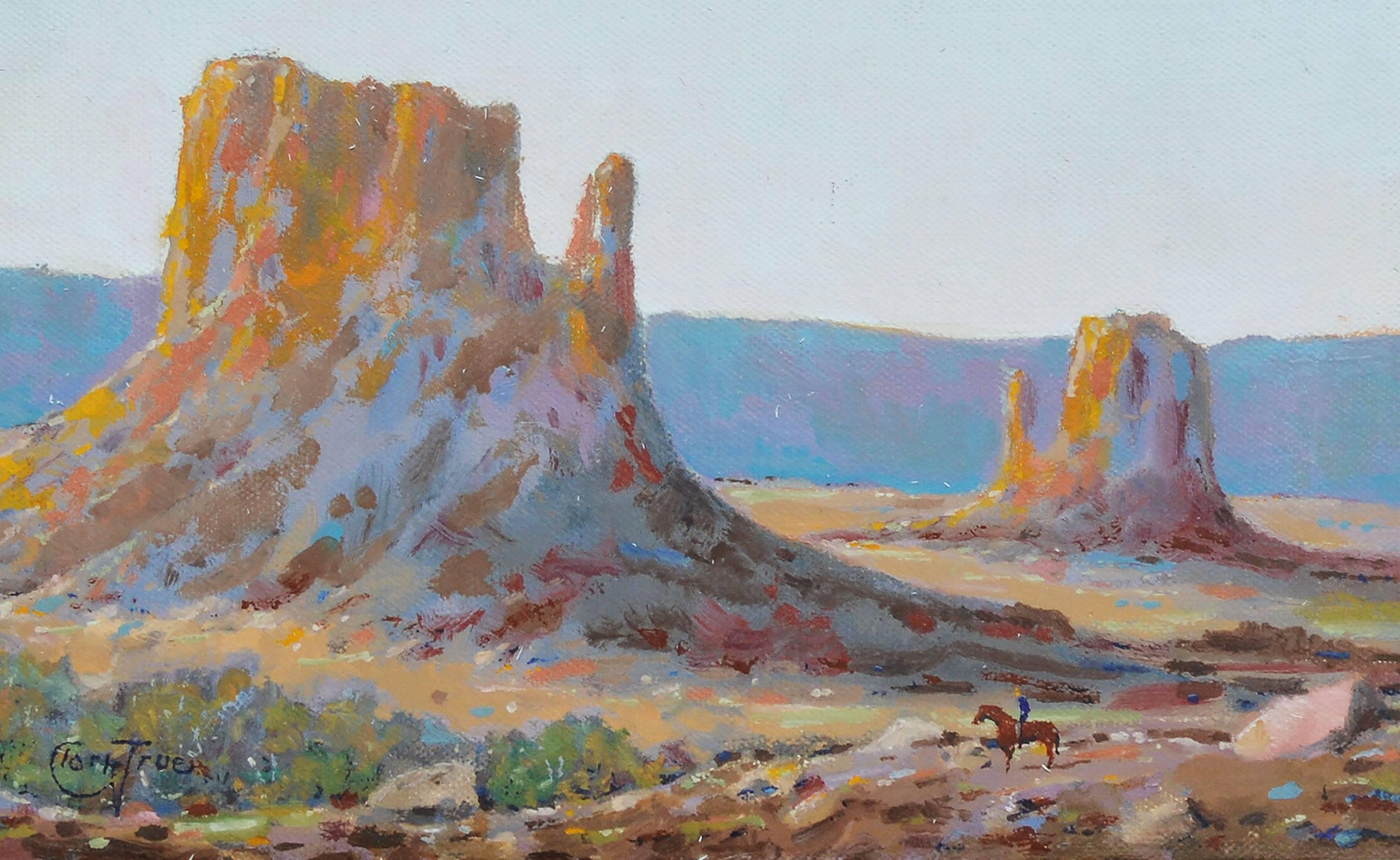 Impressionist Western Landscape of Monument Valley, Arizona  by Clark True 1