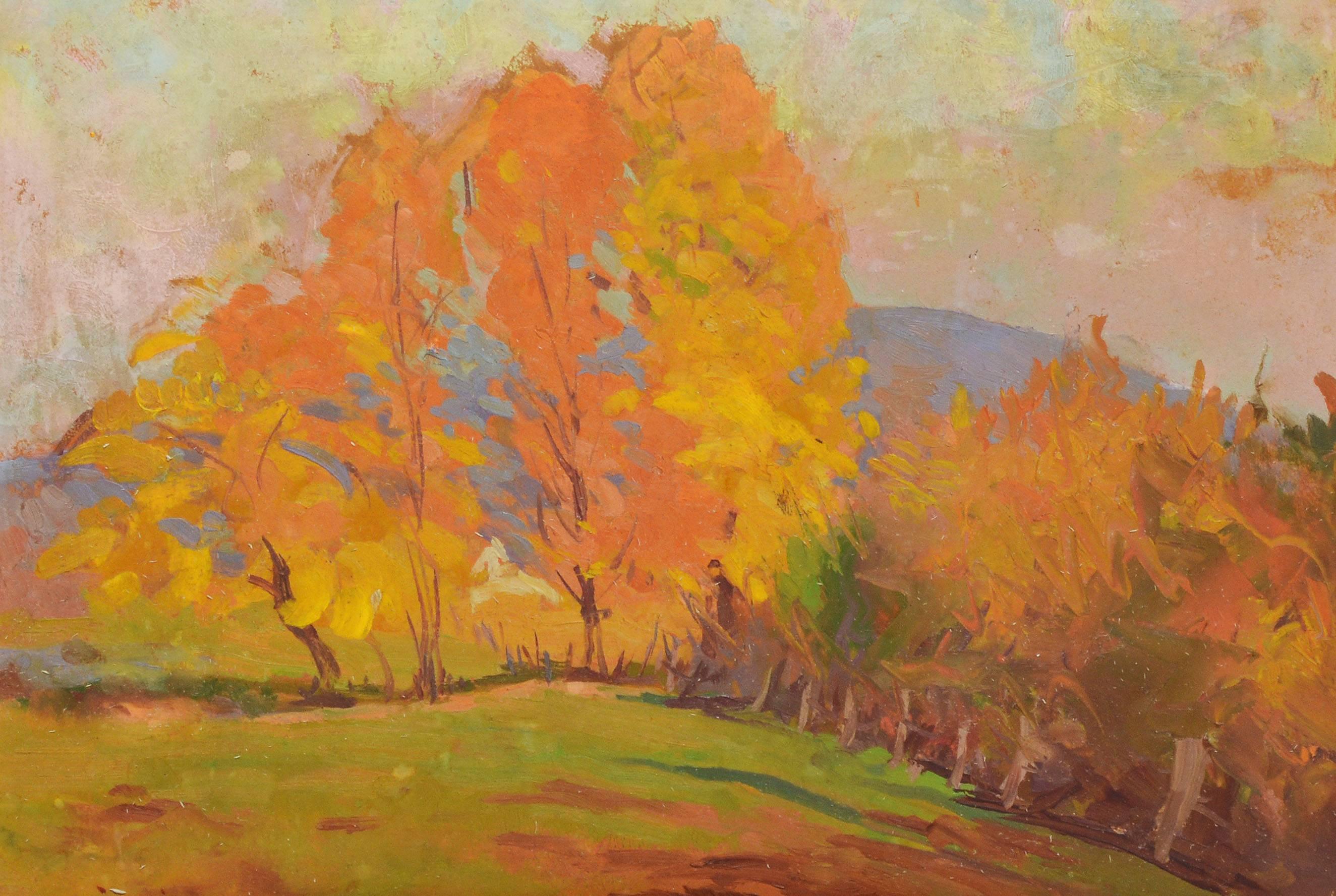 Modernist Fall Landscape in New England by Otis Philbrick 3