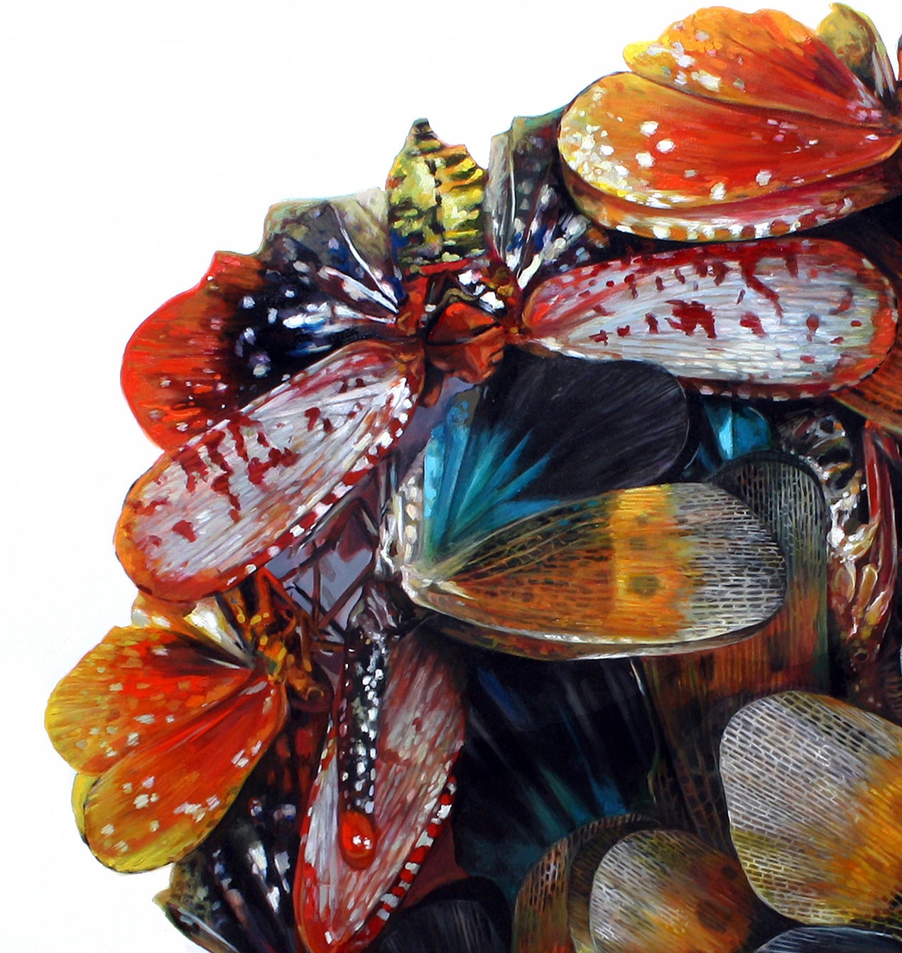 Insects in a Mound - Painting by Augustina Droze