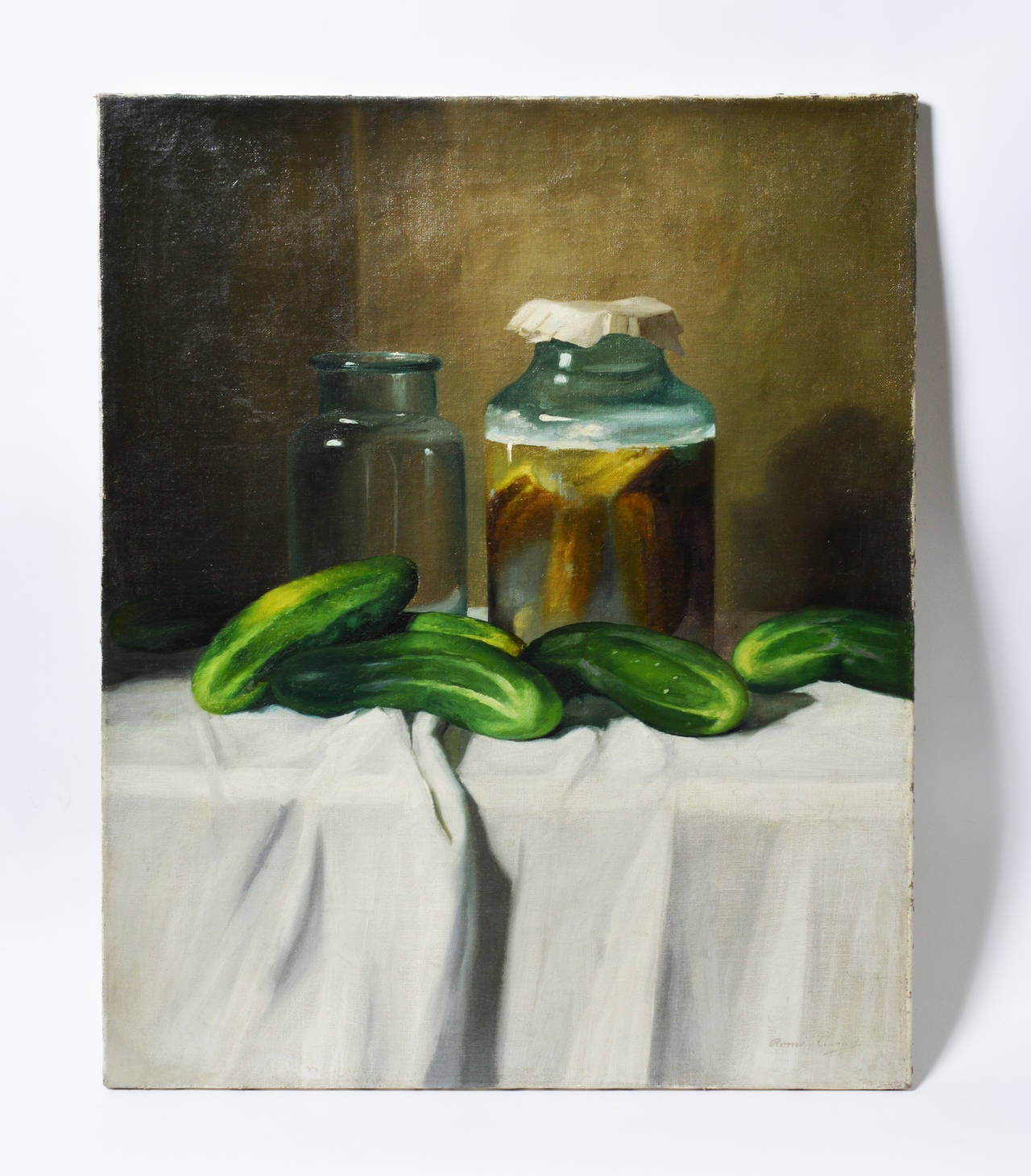 The Pickle Jar - Painting by Romek Arpad