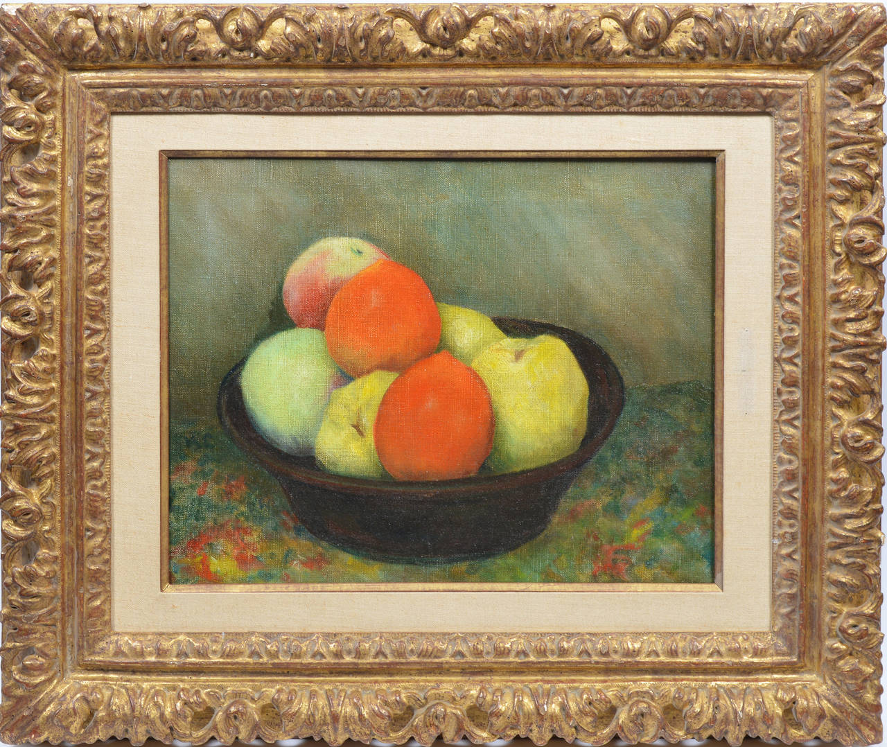 Unknown Still-Life Painting - The Fruit Bowl