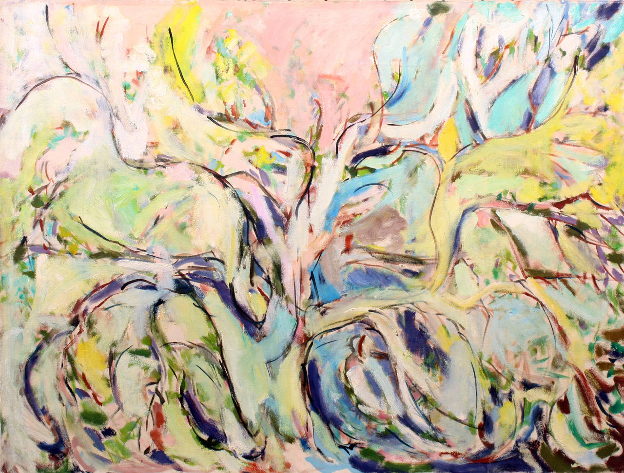 Harriet Holden Nash Abstract Painting - Tree Branches