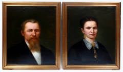 Portrait of Furniture Designer George Hunzinger and Wife
