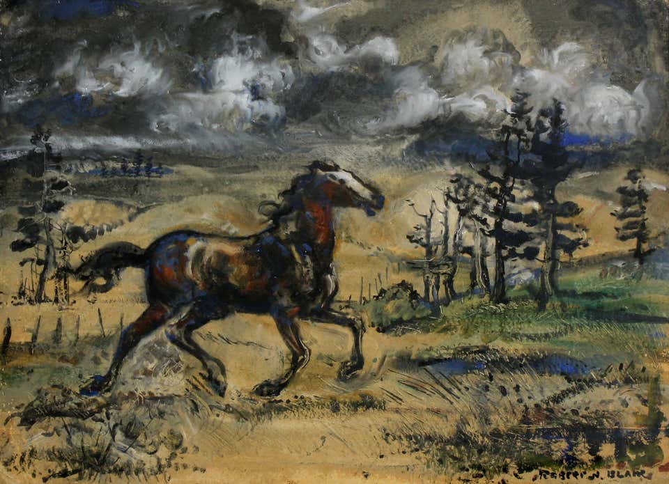 Robert Noel Blair - Lake Erie Watercolor on paper 1940's American ...