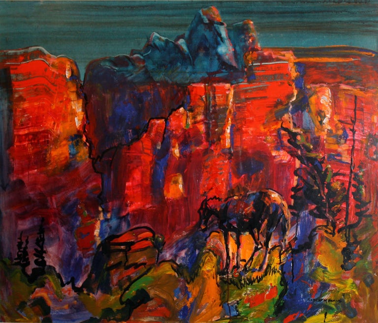 Robert Noel Blair Landscape Painting - Southwestern Sunset
