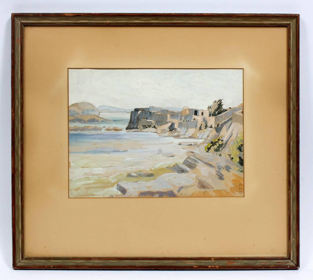 Coastal Village - Art by Else Bostelmann