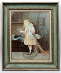 Young Girl Gazing Upon Herself