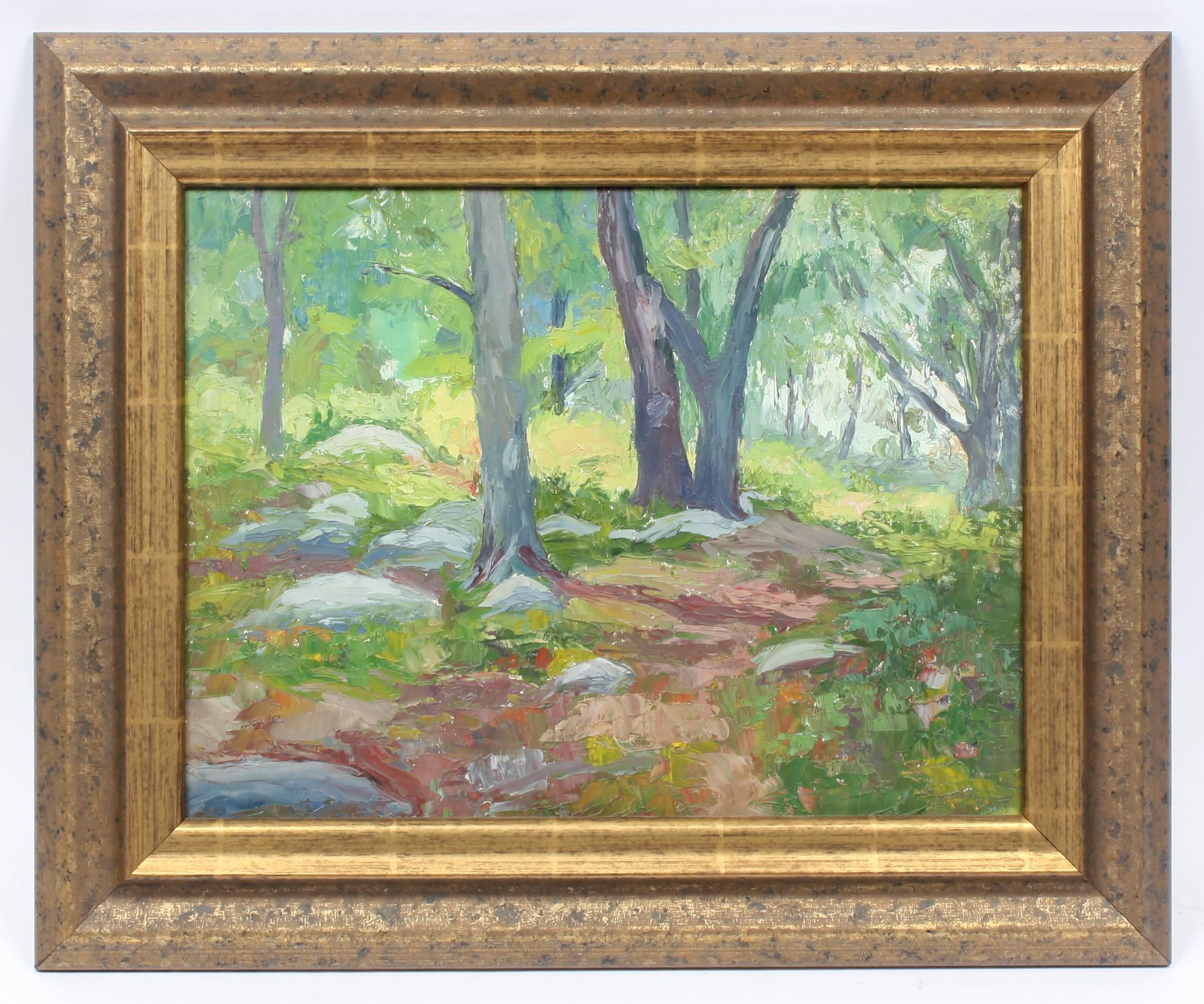 Forrest Interior - Painting by John Rummell