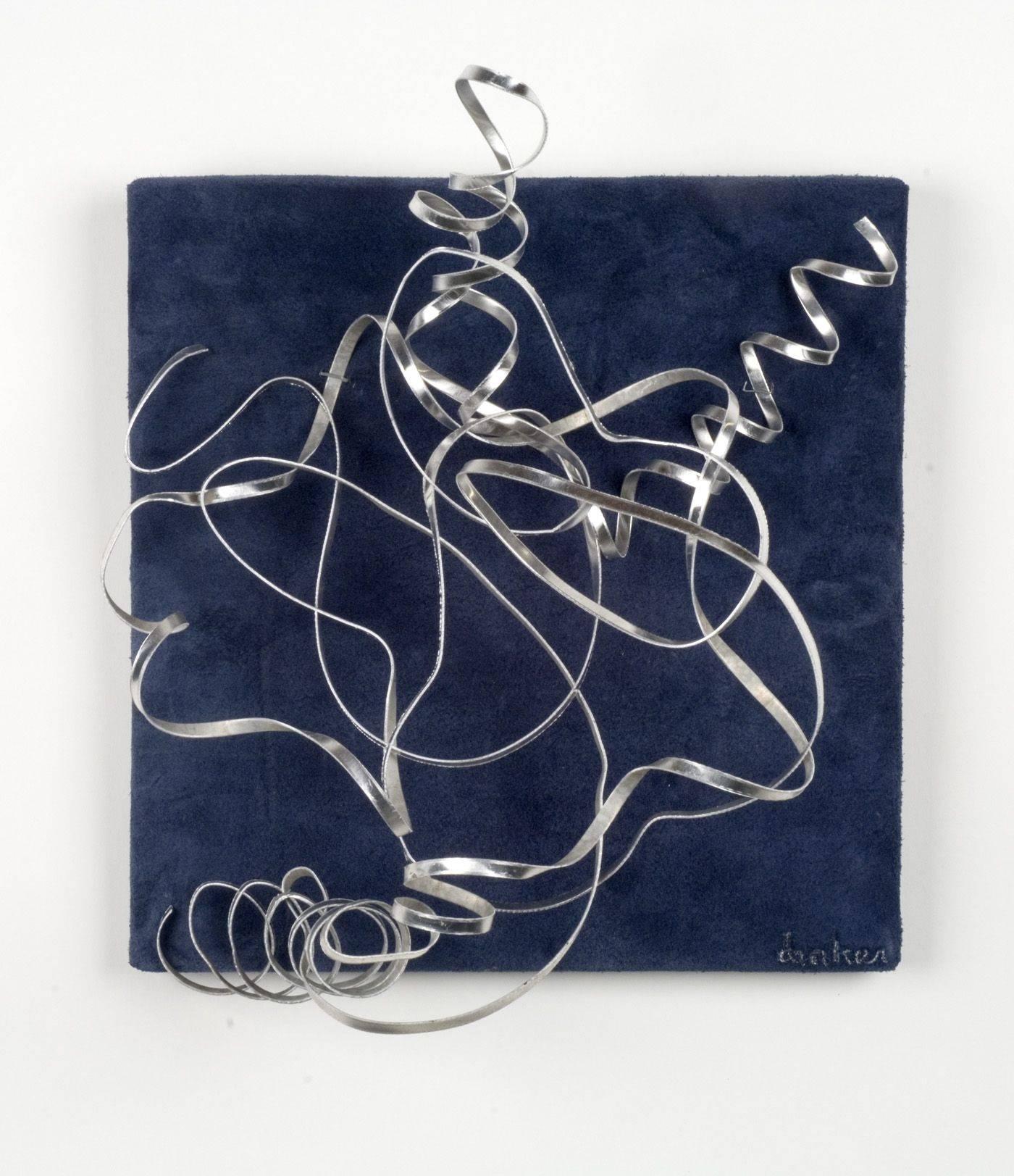 Blue Silver Triptych - Sculpture by Dianne Baker