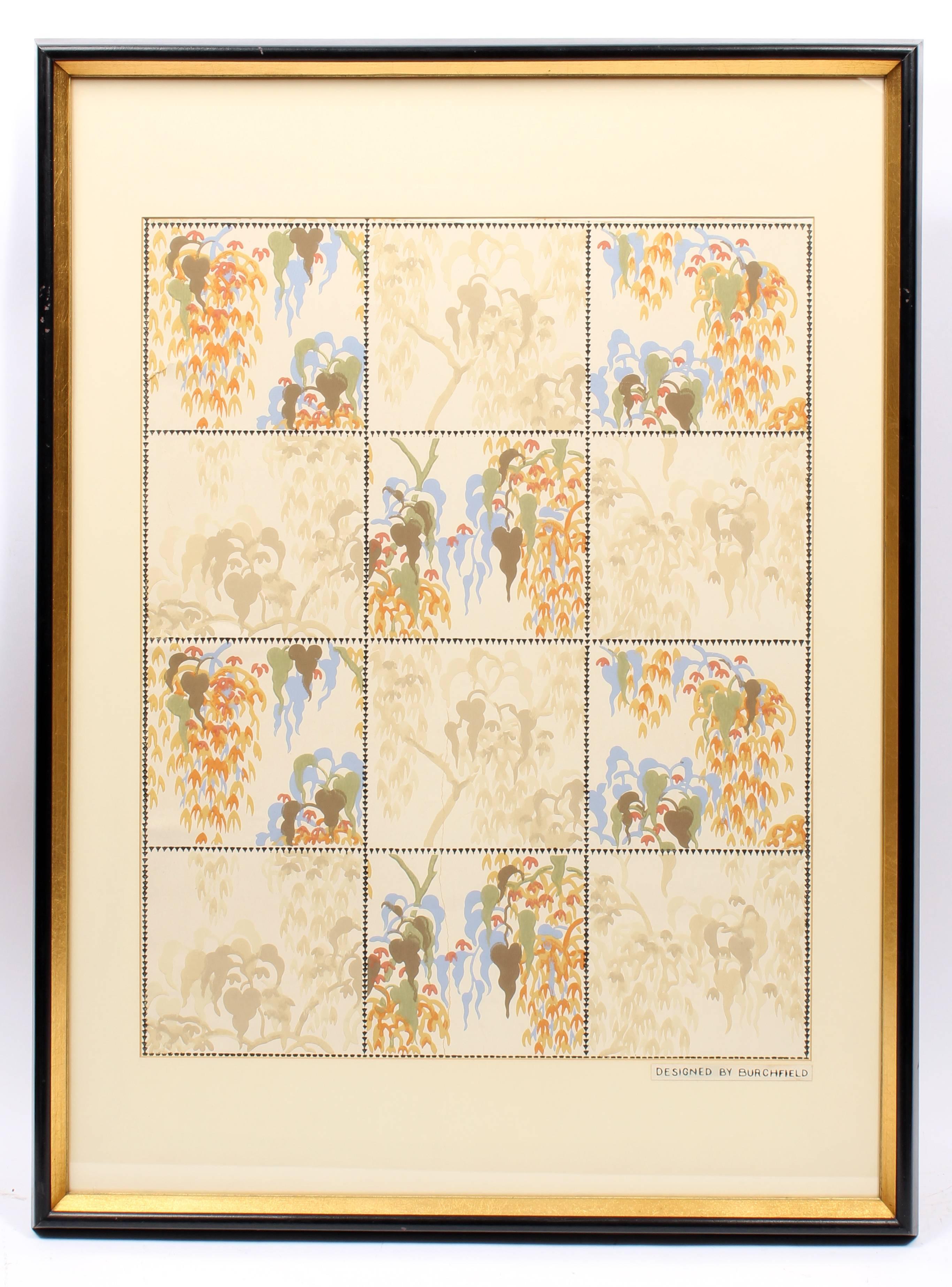 Modernist Wall Paper Pattern - Print by Charles E. Burchfield