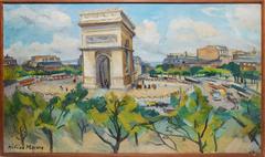 View of Paris and The Arc de Triomphe by Helen Marre