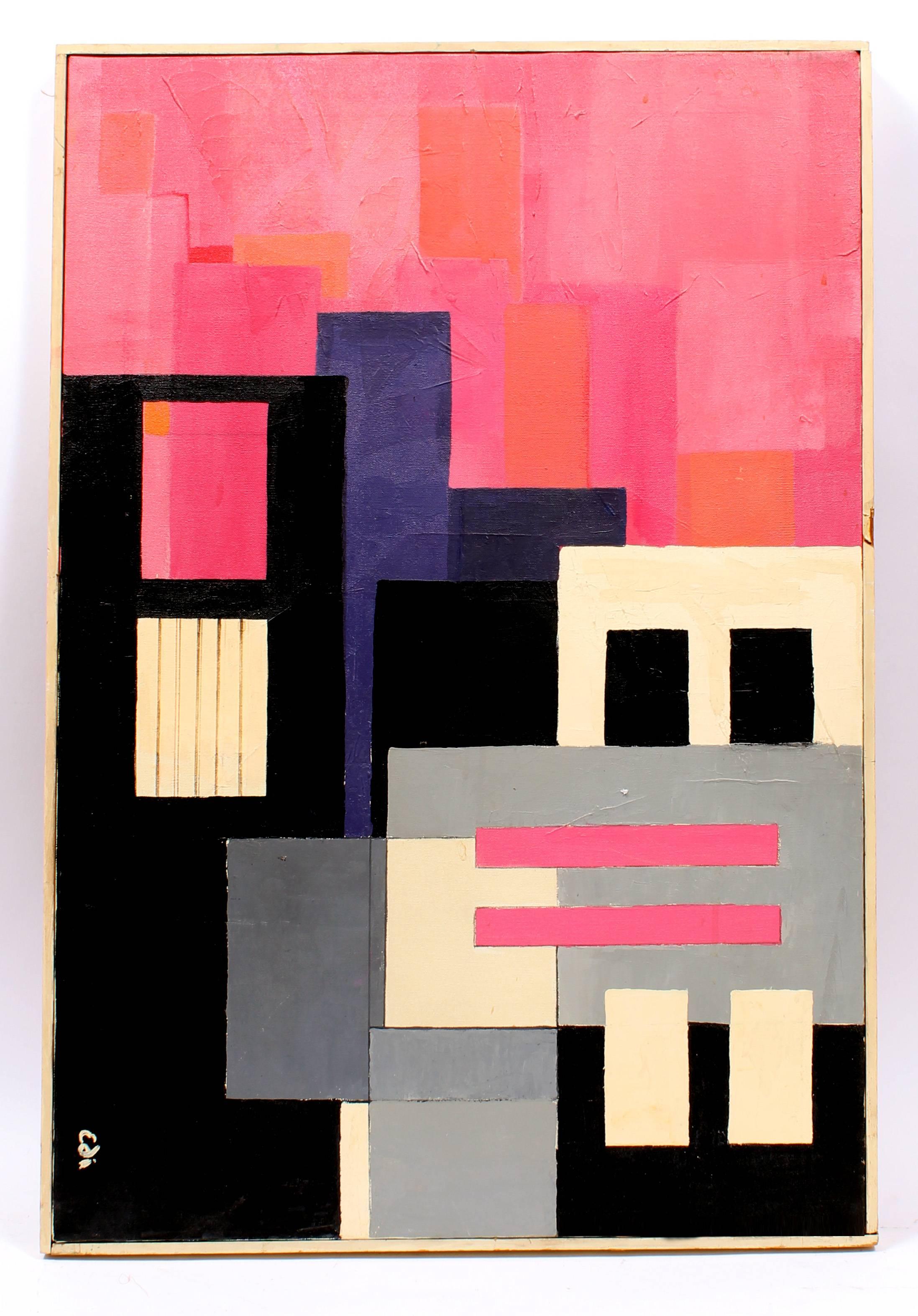 Geometric Abstraction - Painting by Unknown