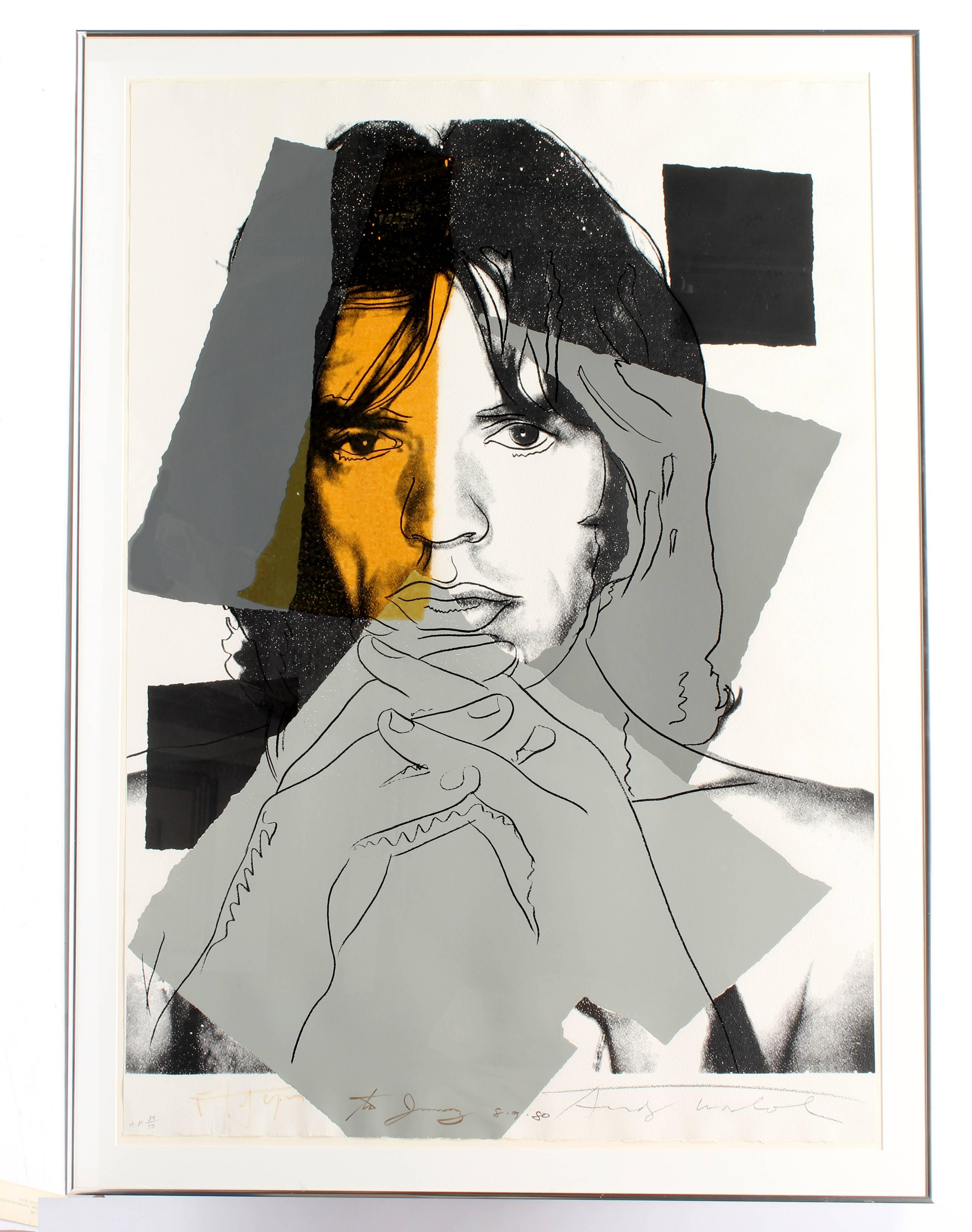 Mick Jagger 147 – Print von Andy Warhol