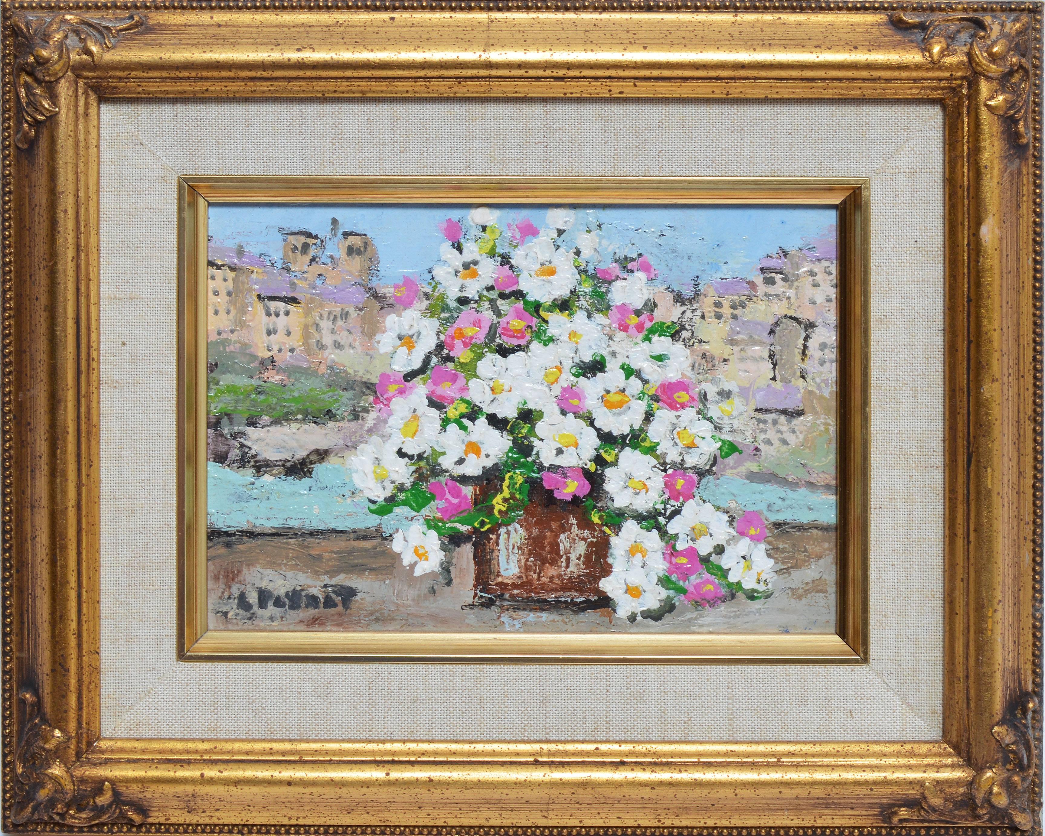 Unknown Landscape Painting - Flowers in Florence