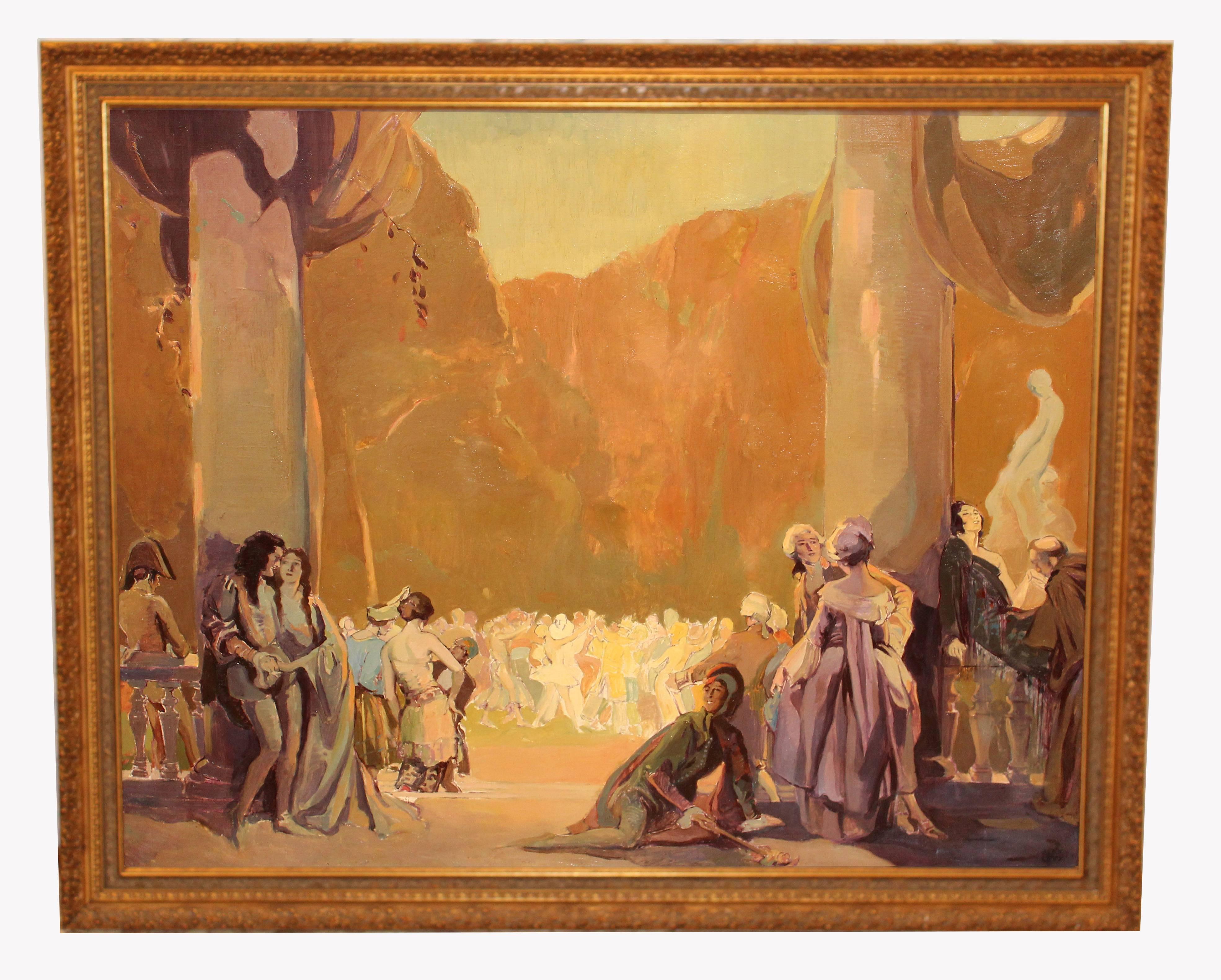 Alexander Oscar Levy Figurative Painting - Beaux Arts Ball