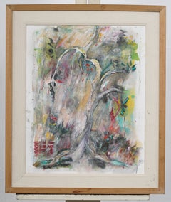 Vintage American Surreal Southern Willow Forest Interior Original Painting