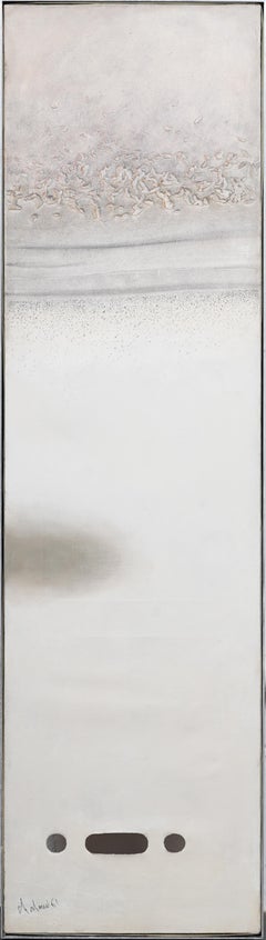 Large Signed American Minimalist Abstract Oil Painting in Kulicke Frame