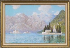 Johann Seits: Kroatische Küste – „Vanderbilt Yacht“ – Dubrovnik – Meereslandschaftsgemälde