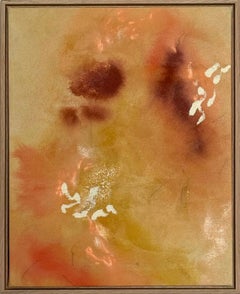 Abstract expressionist painting female artist Brooklyn NYC Turquoise Floral