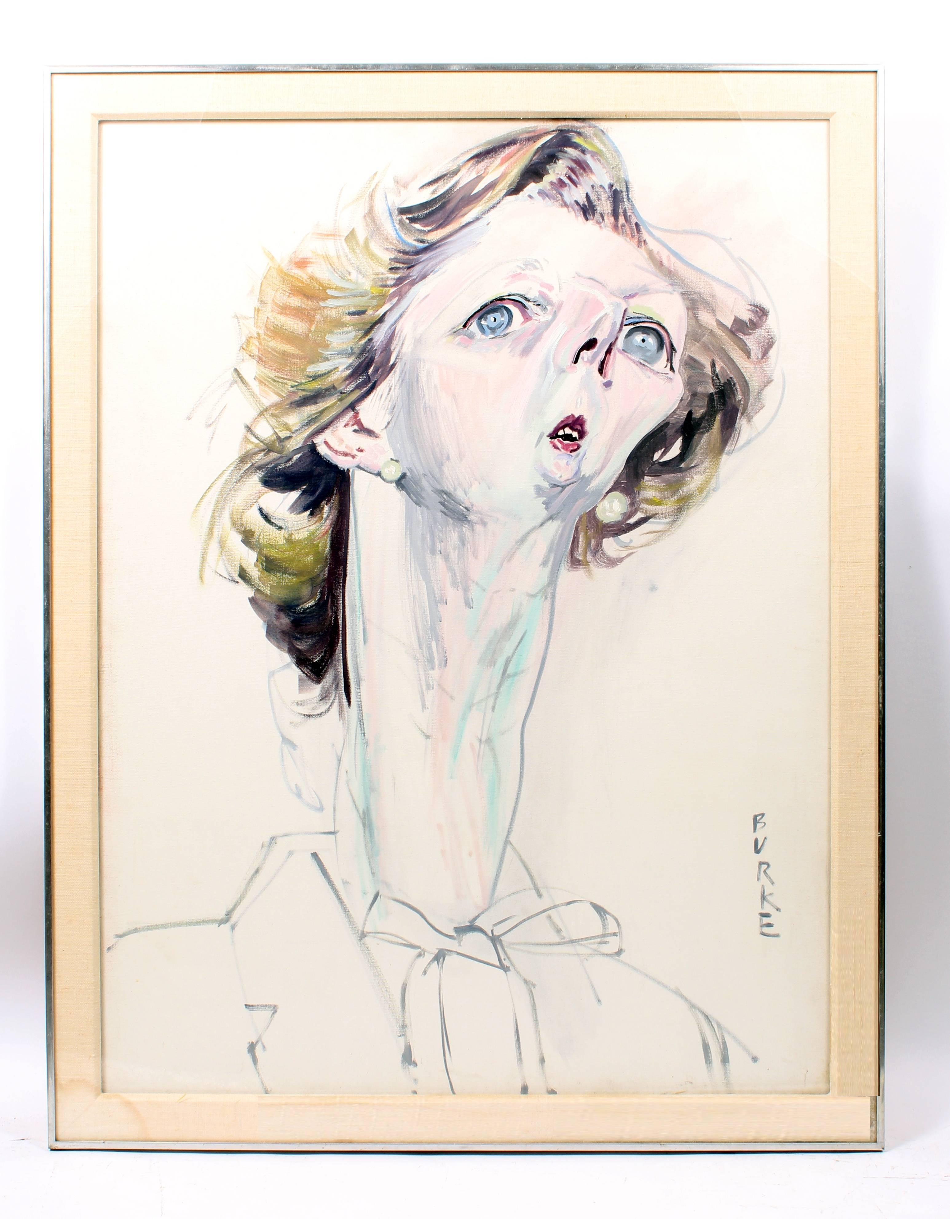 Margaret Thatcher - Painting by Philip Burke