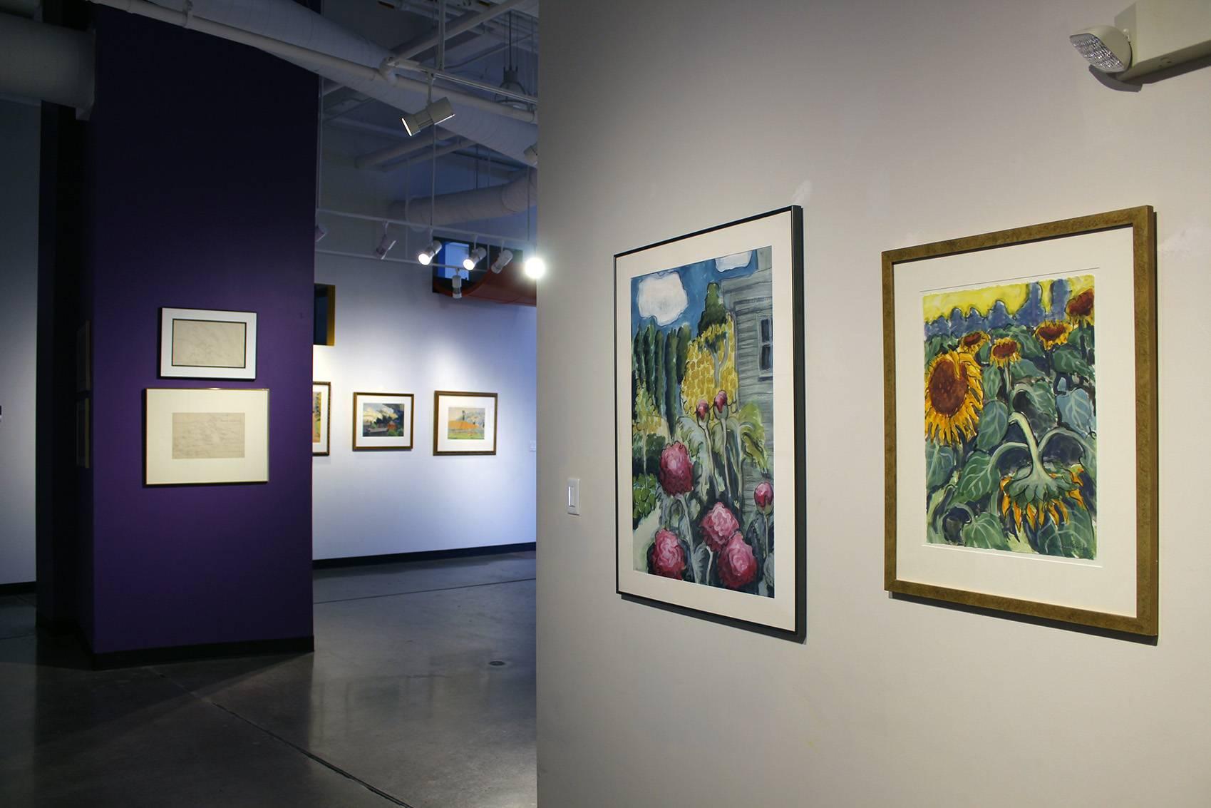 The Artist's Backyard - Painting by Catherine Esther Burchfield Parker