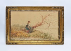 Woman by the River by James Crawford Thom
