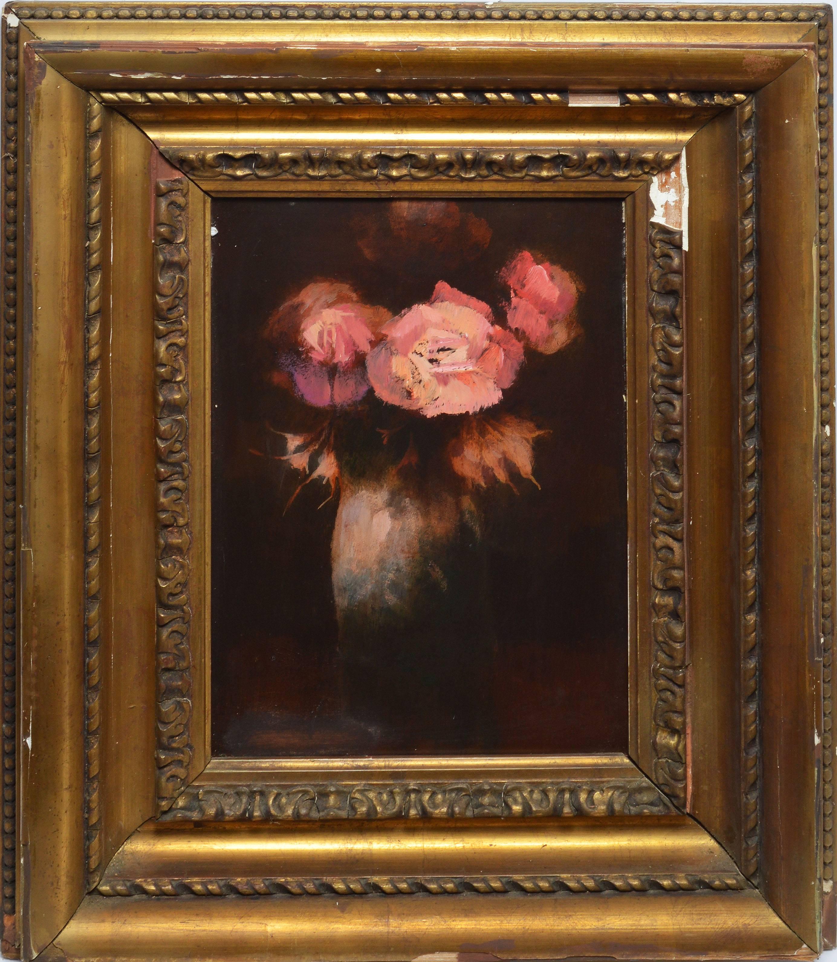 Unknown Still-Life Painting - Modern Flower Still Life Oil Painting