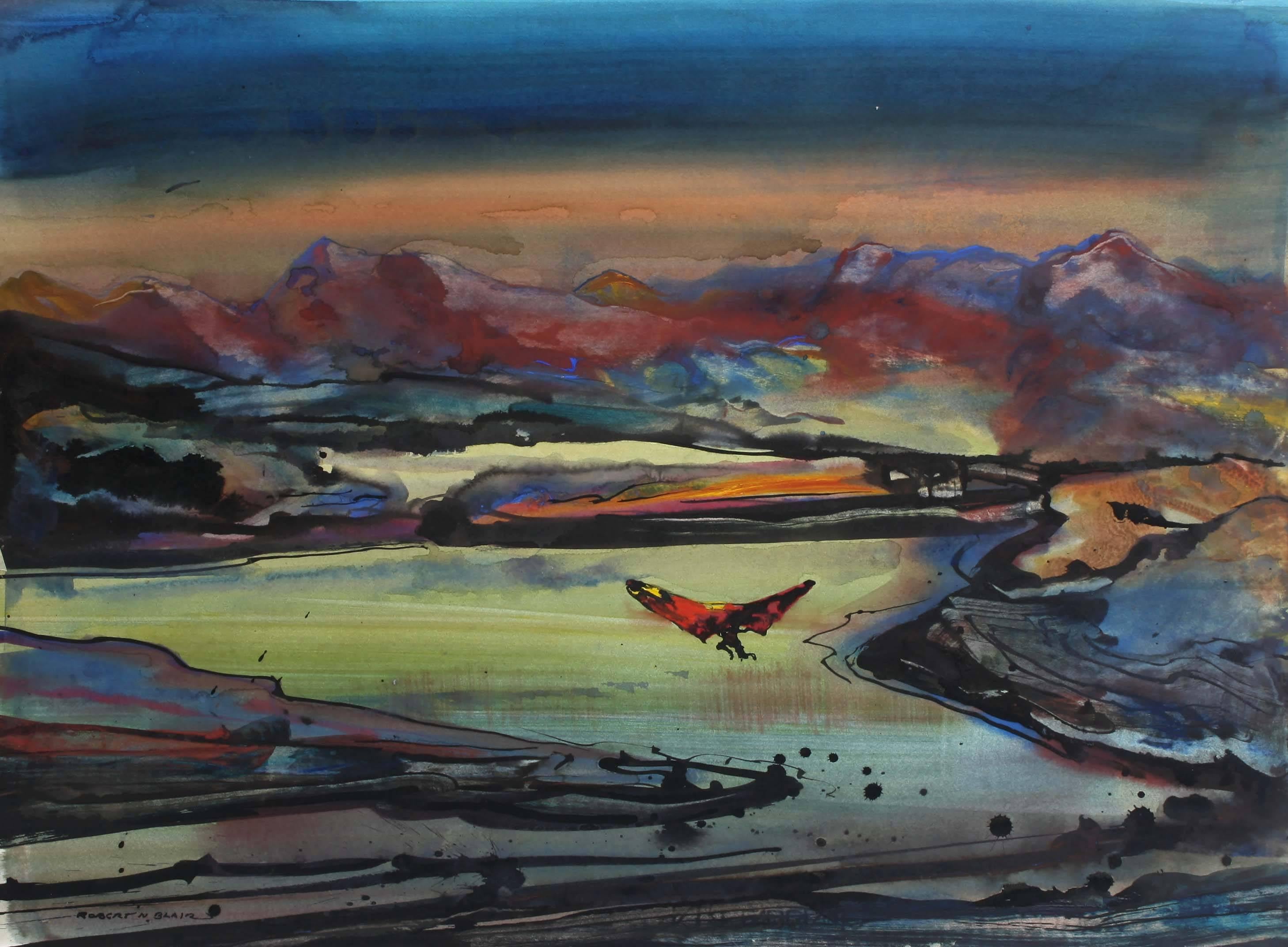 Robert Noel Blair Landscape Drawings and Watercolors - 5 For Sale at ...