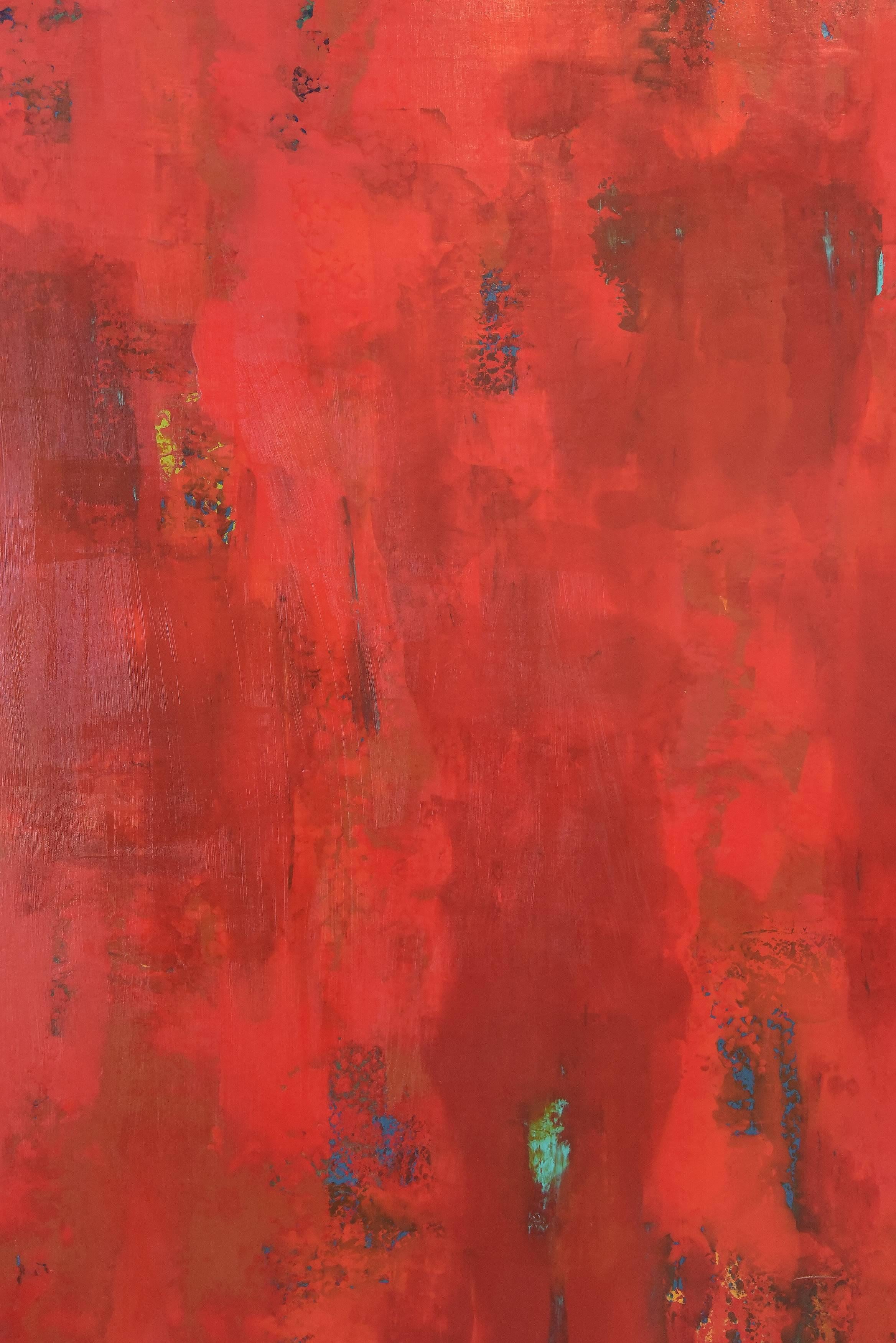 Robyn Gallick Abstract Painting - Red Wood