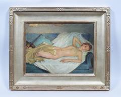 Reclining Nude, "Blue and Gold"