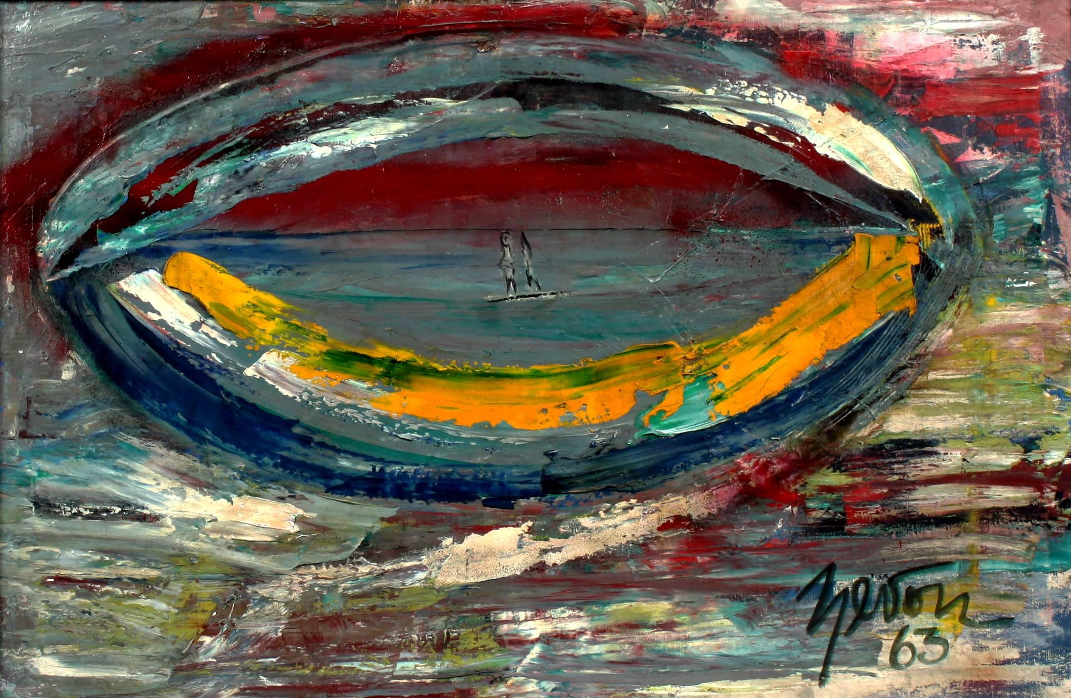 Irene Zevon Abstract Painting - Marine