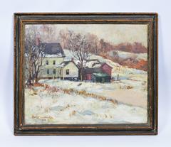 Impressionist Winter Landscape