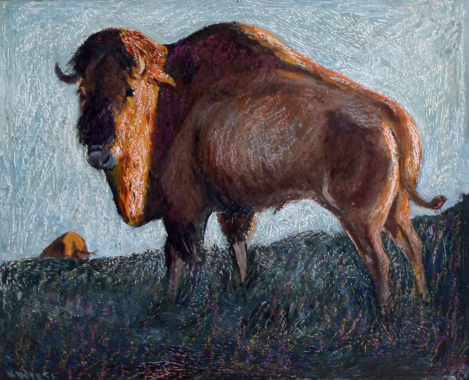 Buffalo on the Range - Painting by Kurt Weise