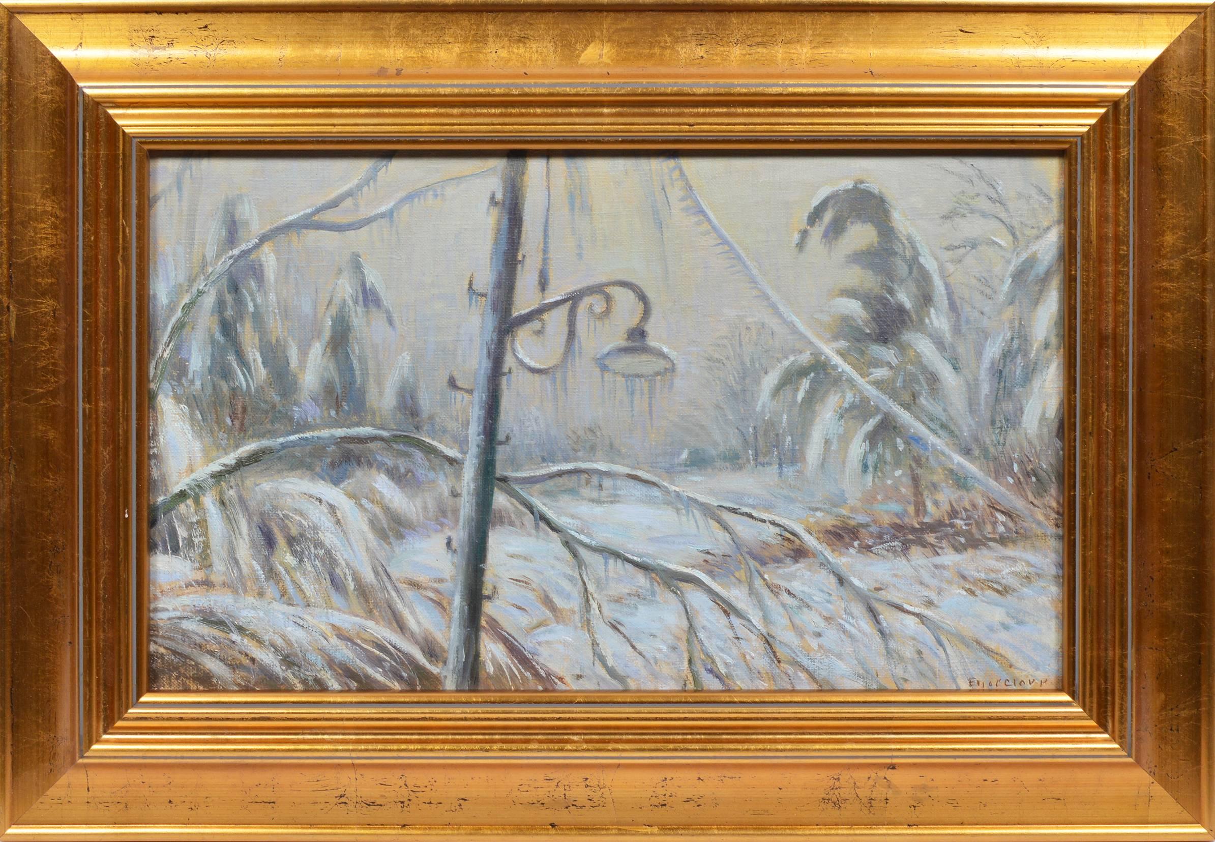 Eliot Clark Landscape Painting - Blizzard in Central Park