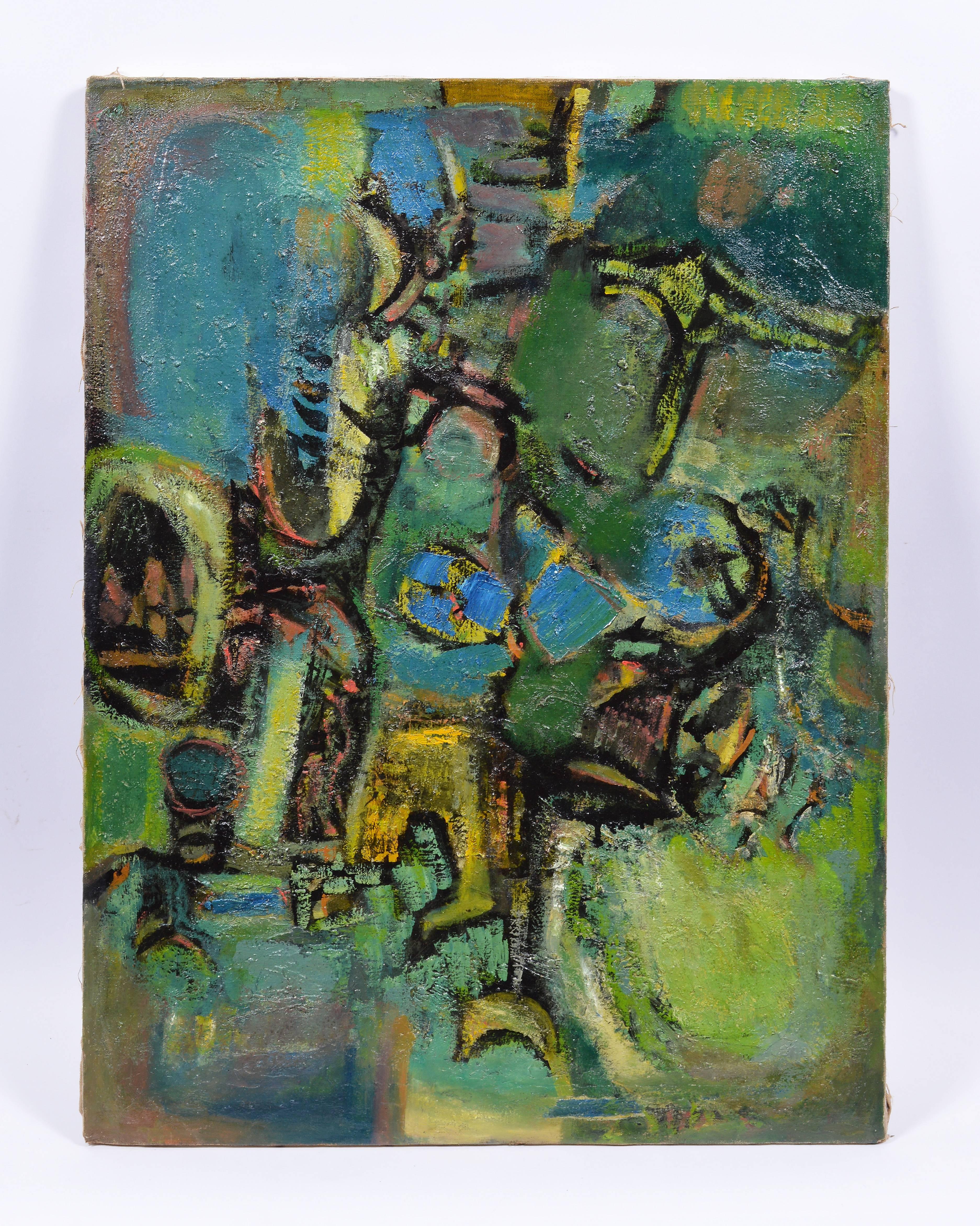 Ben Wilson Abstract Painting - Abstract Figures 