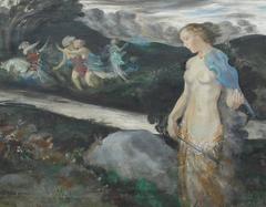 Surreal Composition with Nude Figures