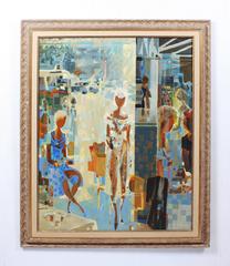 "Lunch in the Marais" by Pierre Lelong