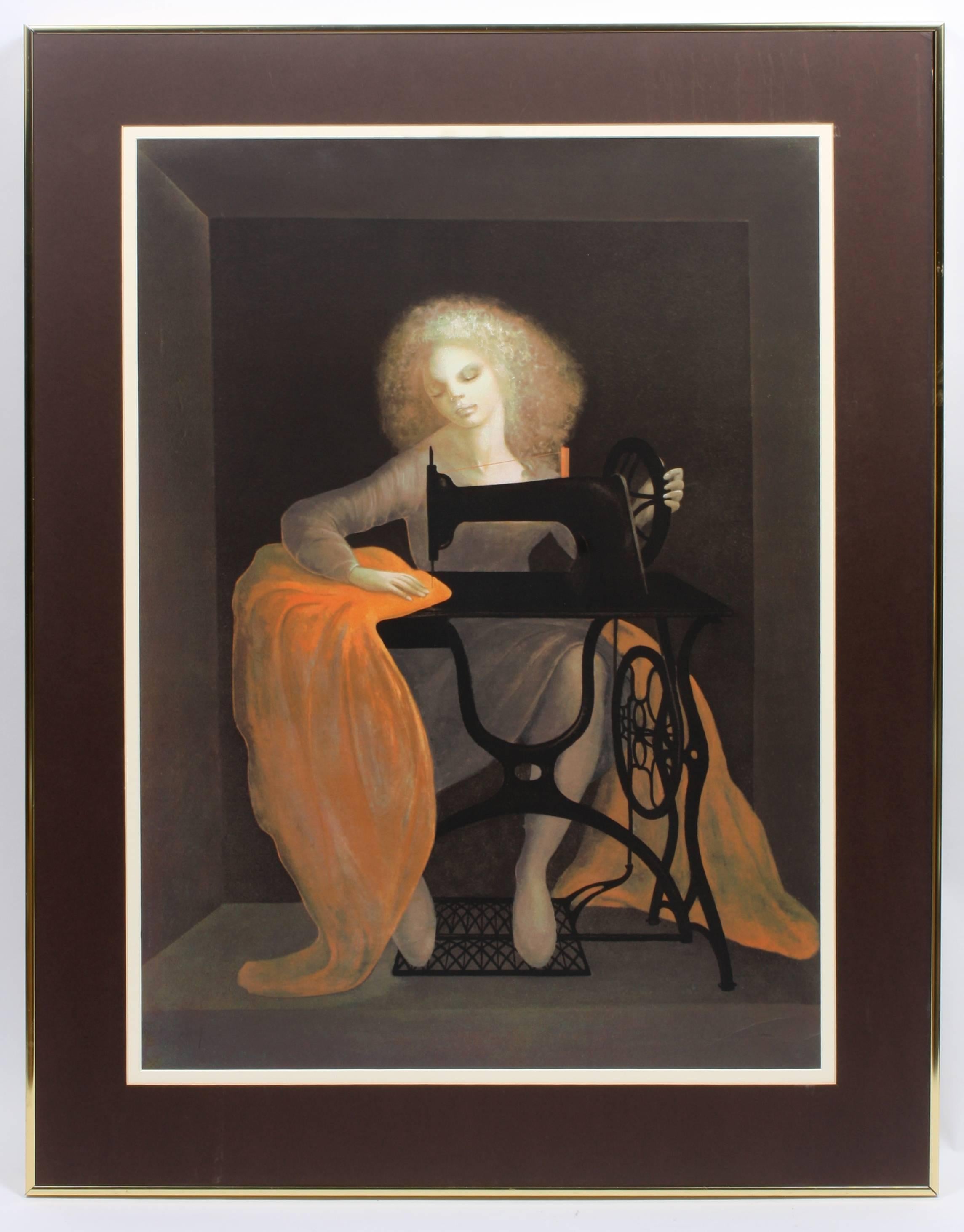 La Machine a Coudre  - Print by Leonor Fini