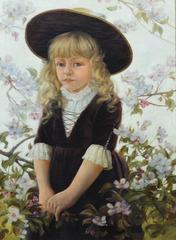 Portrait of a Girl with Flowers