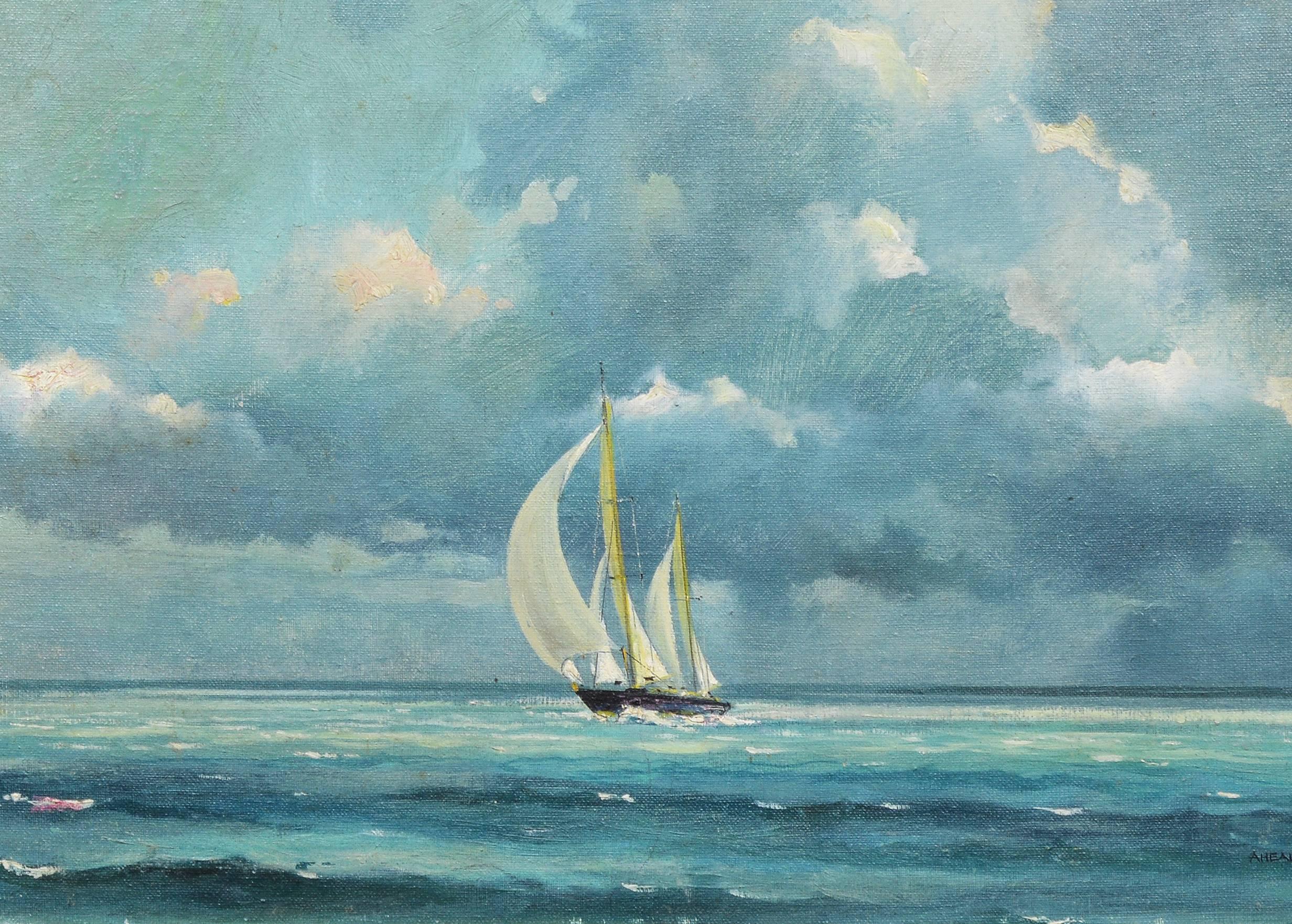 Ahead of the Weather - American Impressionist Painting by Eric Sloane