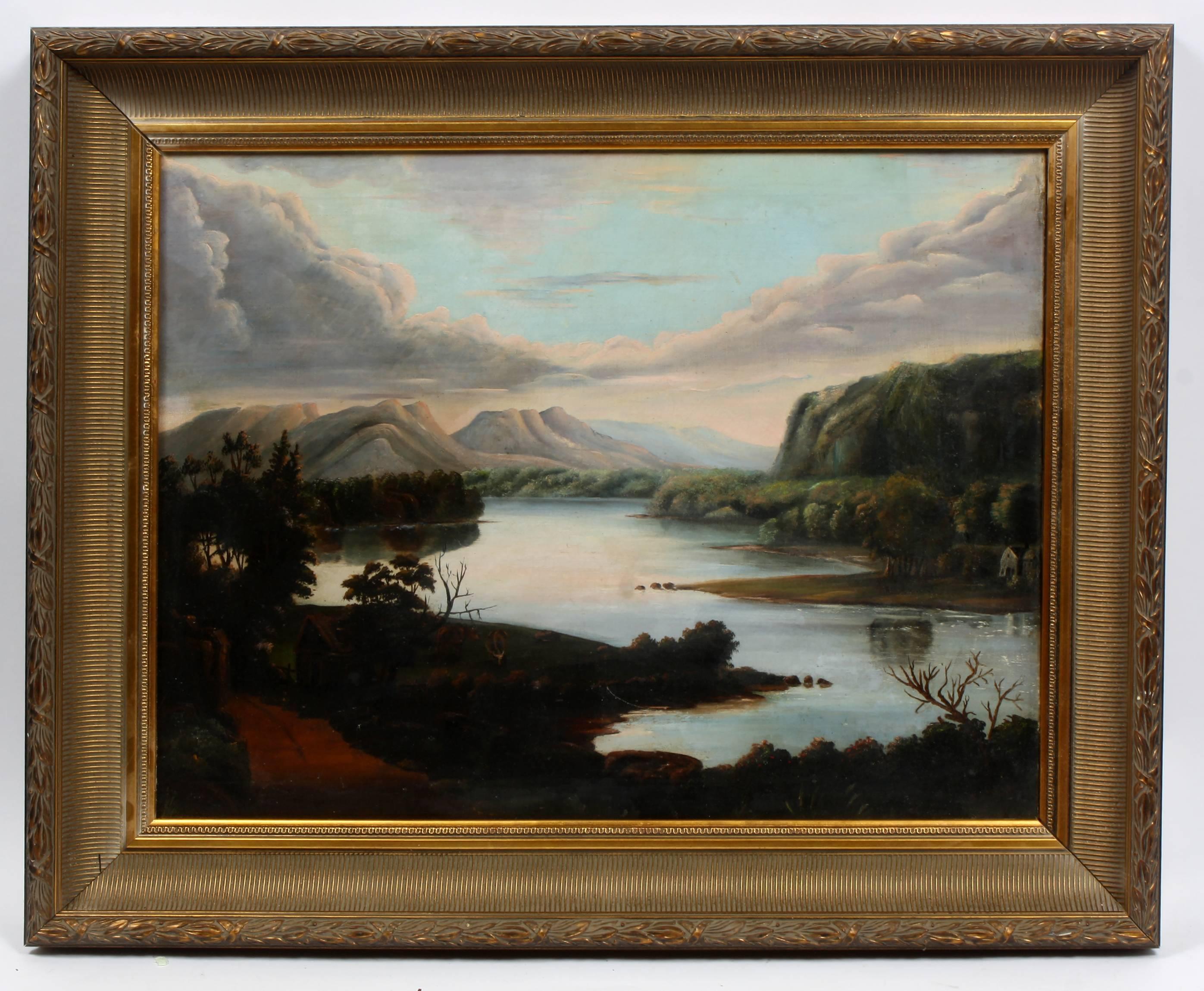 Hudson River Valley - Painting by Unknown