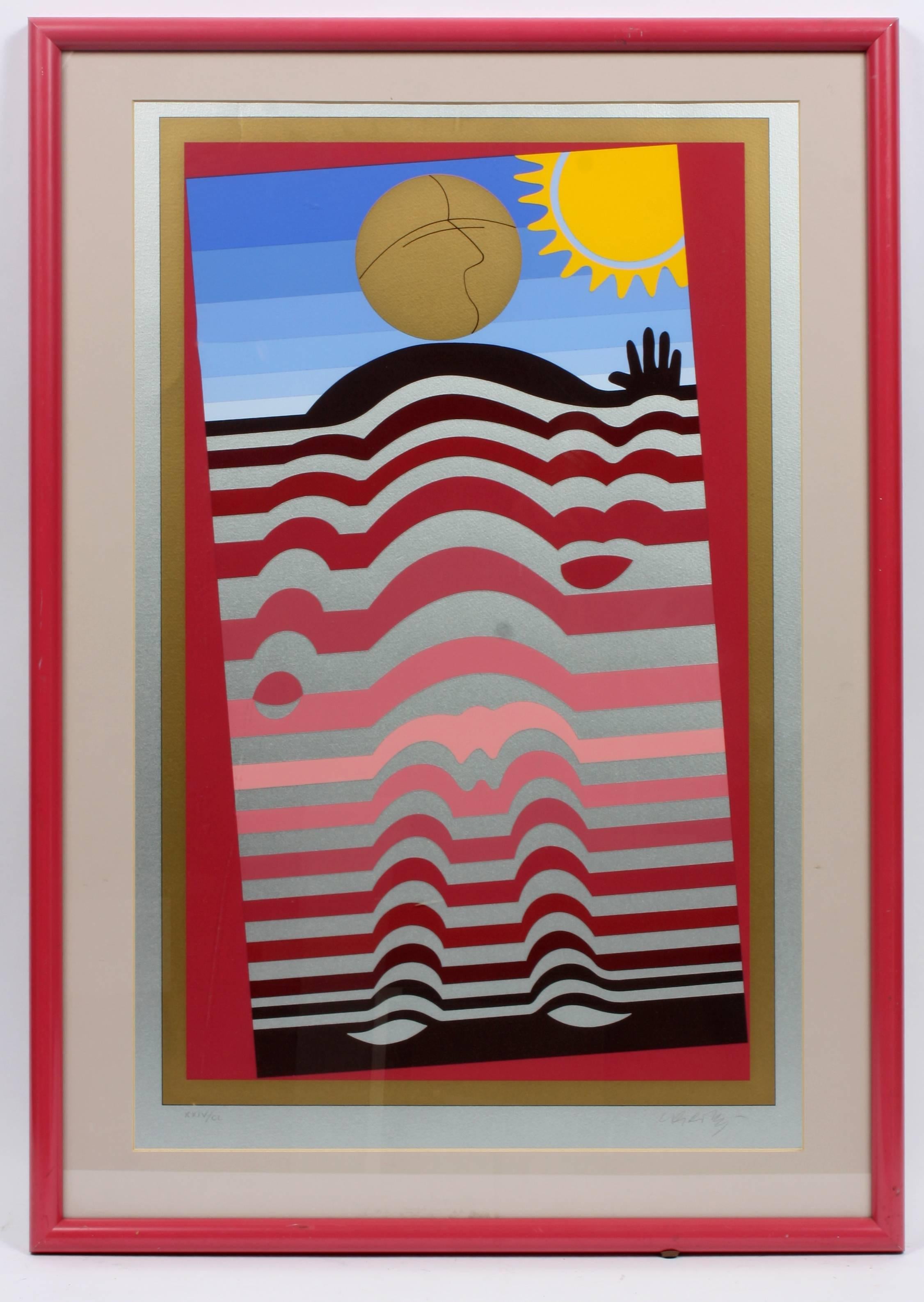The Sunbather - Print by Victor Vasarely