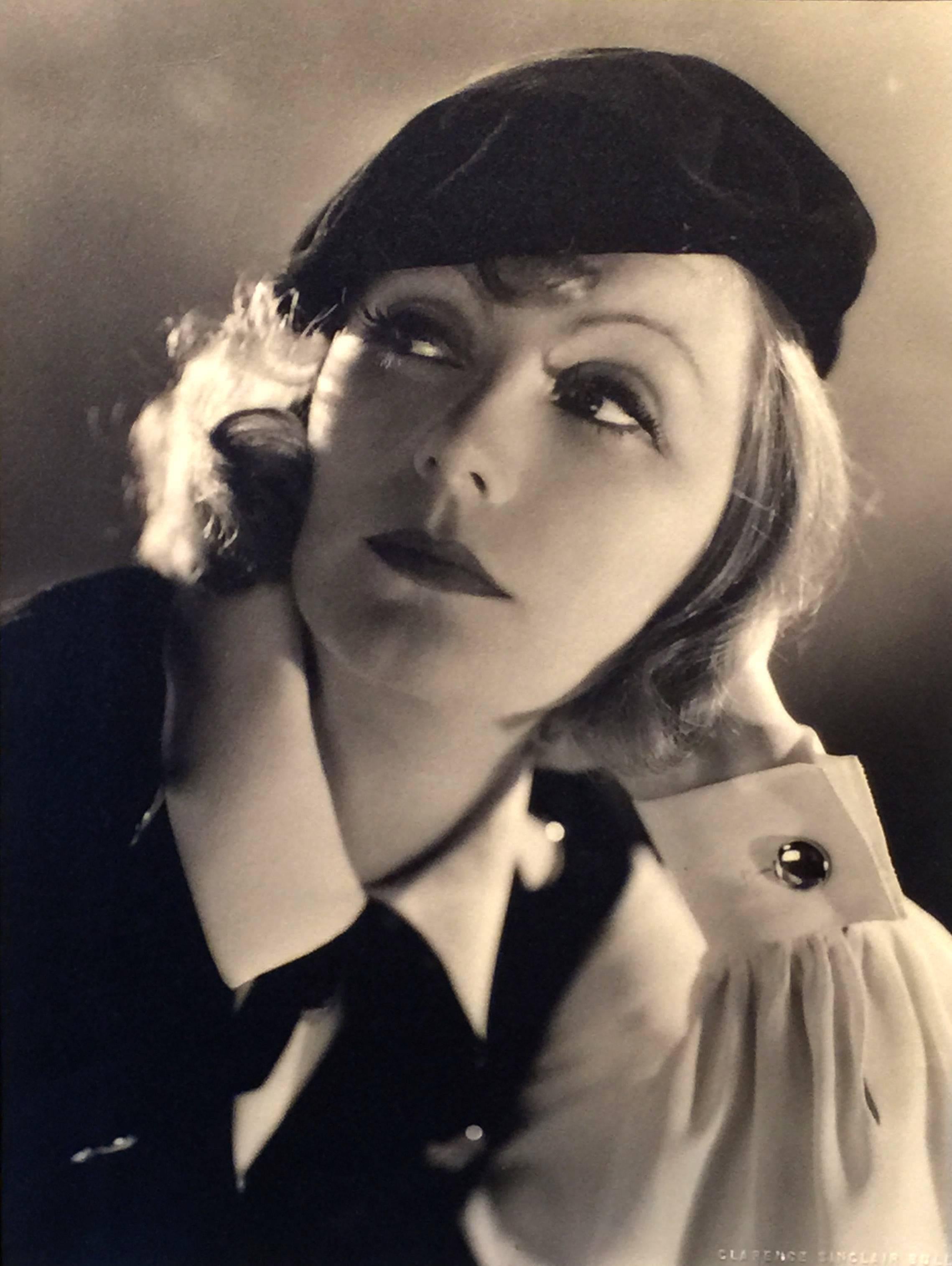 Black and White Photograph Clarence Sinclair Bull - Greta Garbo - Garbo