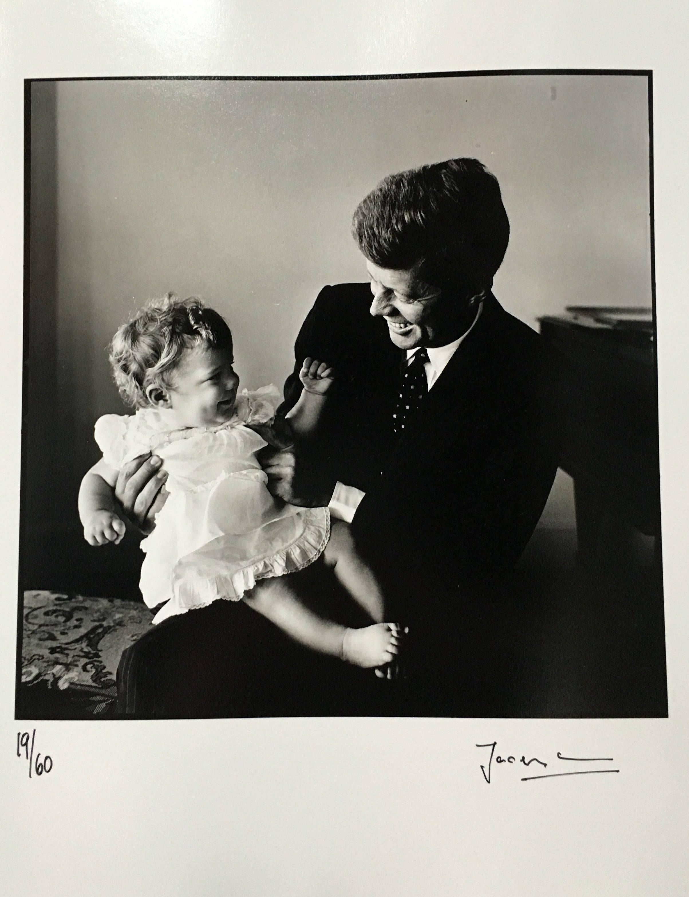 JFK and Caroline, Hyannis Port - Photograph by Jacques Lowe