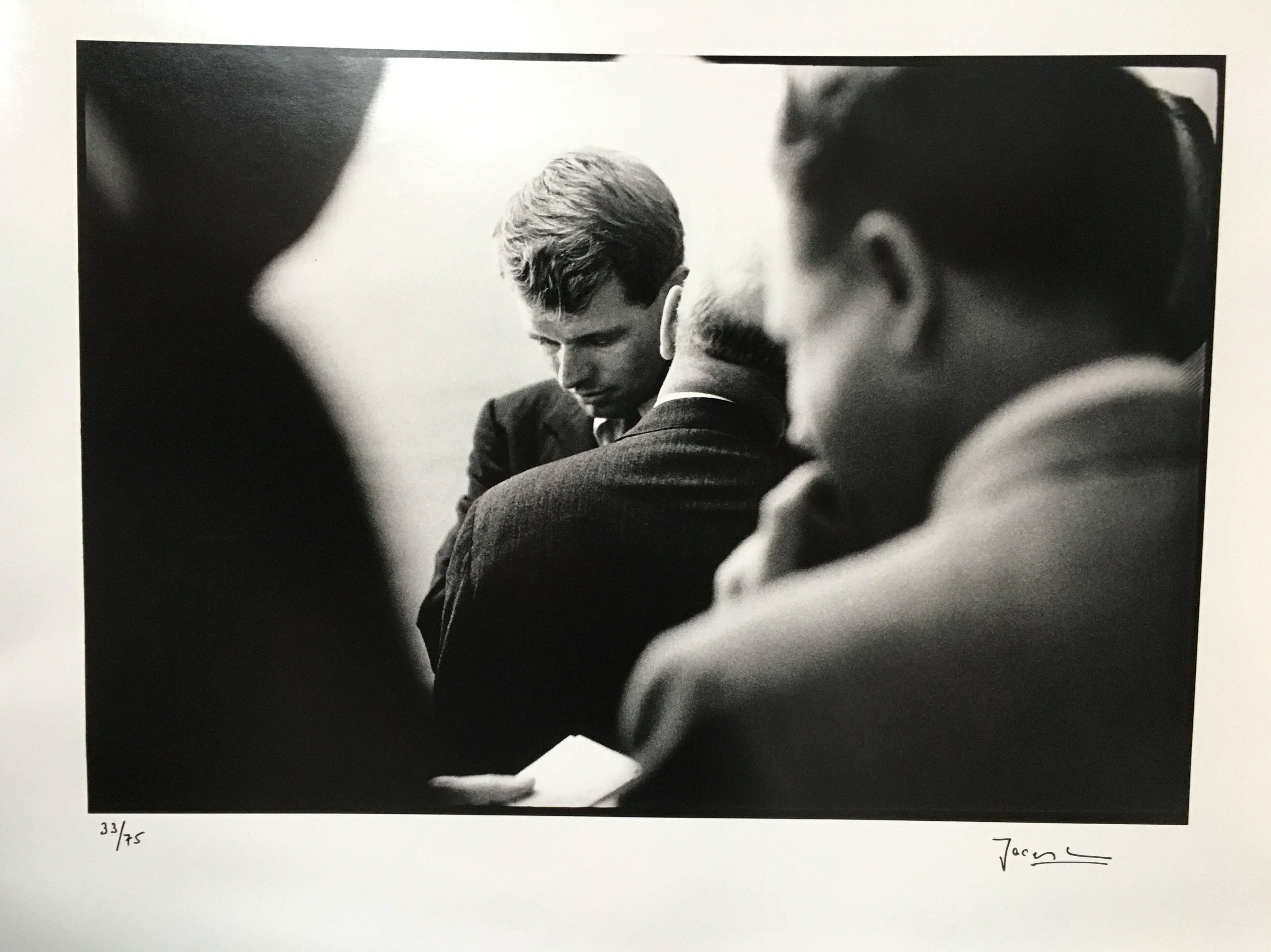 Huddle, Democratic Convention, Los Angeles - Photograph by Jacques Lowe