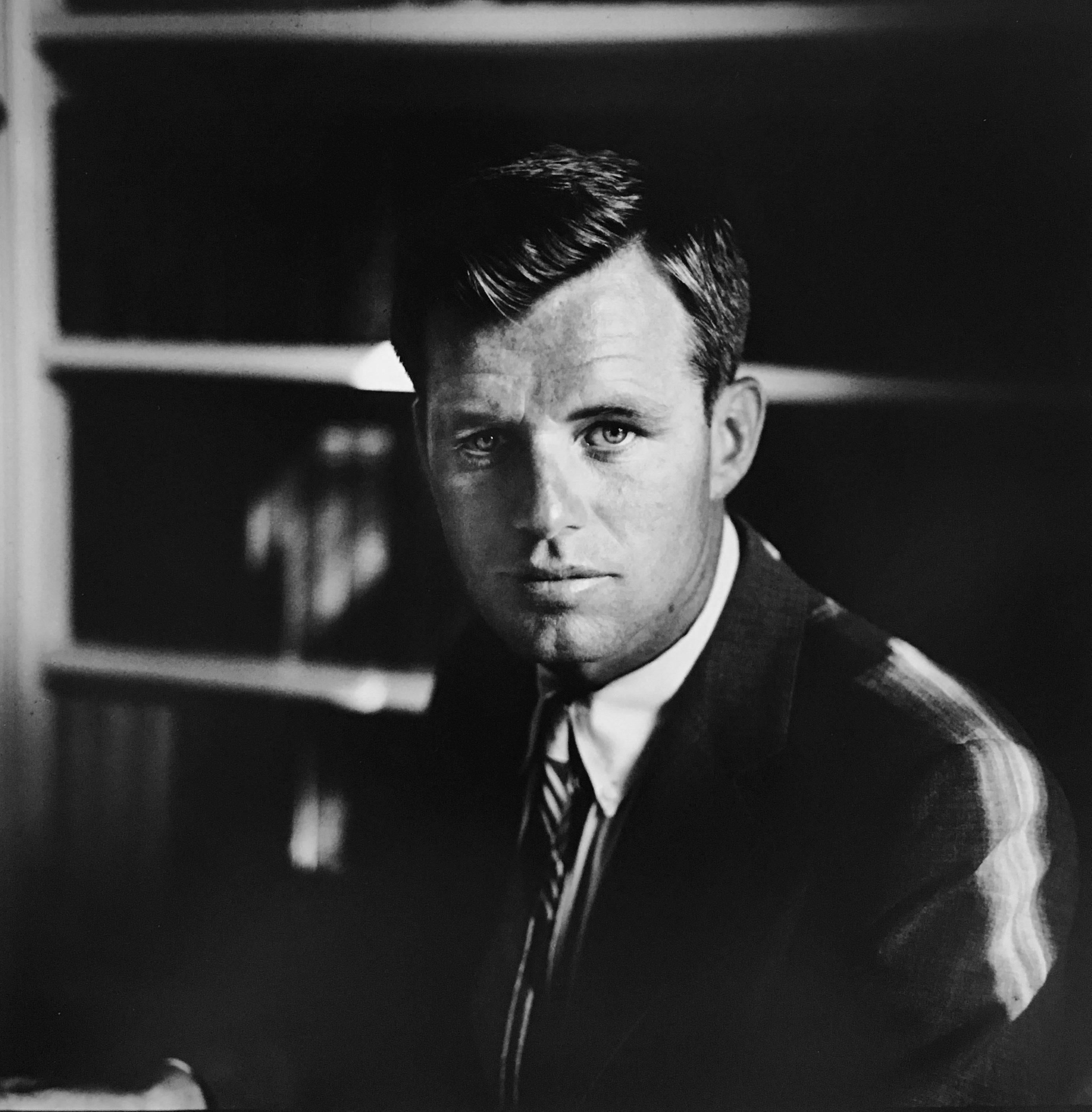 Jacques Lowe Black and White Photograph - RFK, Hickory Hill, McLean, Virginia